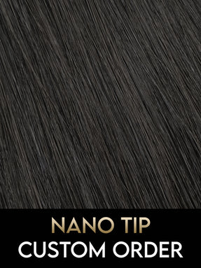#1B Natural Black - CUSTOM ORDER, 100G of Luxury Russian Remy Human Hair, Nano Tip Hair Extensions