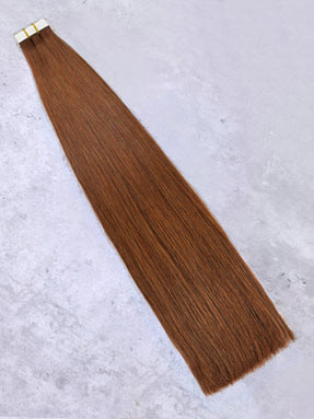 #30 Copper|Luxury Russian Remy Human Hair, Double Drawn, Tape Extensions