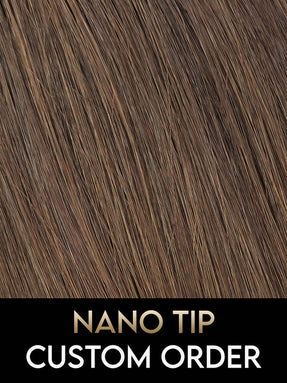 #4 Chocolate Brown - CUSTOM ORDER, 100G of Luxury Russian Remy Human Hair, Nano Tip Hair Extensions