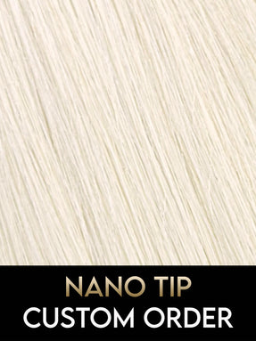 #60 Light Blonde - CUSTOM ORDER, 100G of Luxury Russian Remy Human Hair, Nano Tip Hair Extensions