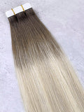 #T4-18A/60A Vienna Balayage|Luxury, Russian-Mongolian, Tape Extensions