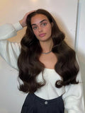 #2 Dark Natural Brown|Luxury Russian Remy Human Hair, Double Drawn, Tape Extensions