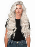 #1001 White Blonde|Luxury Russian Remy Human Hair, Double Drawn, Tape Extensions