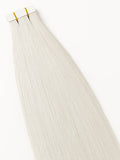 #1001 White Blonde|Luxury Russian Remy Human Hair, Double Drawn, Tape Extensions