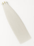 #1001 White Blonde|Luxury Russian Remy Human Hair, Double Drawn, Tape Extensions