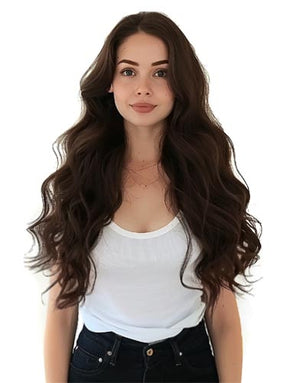 #2 Natural Brown|Luxury Russian Remy Human Hair, Double Drawn, Tape Extensions