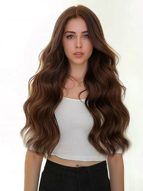 #4 Dark Chocolate Brown|Luxury Russian Remy Human Hair, Double Drawn, Tape Extensions