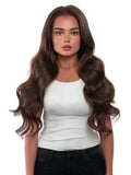 #4 Dark Chocolate Brown|Luxury Russian Remy Human Hair, Double Drawn, Tape Extensions
