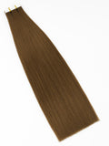 #6 Milk Chocolate Brown|Luxury Russian Remy Human Hair, Double Drawn, Tape Extensions