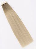 #T8-24/60 Laguna Beach Balayage|Luxury Russian Remy Human Hair, Double Drawn, Tape Extensions