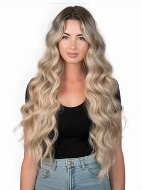 #T5-9/613 Dubai Balayage|Luxury Russian Remy Human Hair, Double Drawn, Tape Extensions