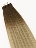 #T4-8/22 Montreal Balayage|Luxury Russian Remy Human Hair, Double Drawn, Tape Extensions