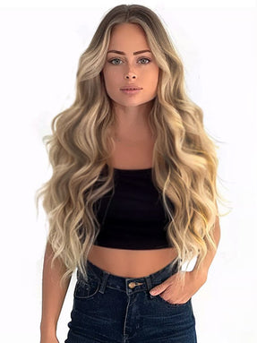 #T4-8/22 Montreal Balayage|Luxury Russian Remy Human Hair, Double Drawn, Tape Extensions