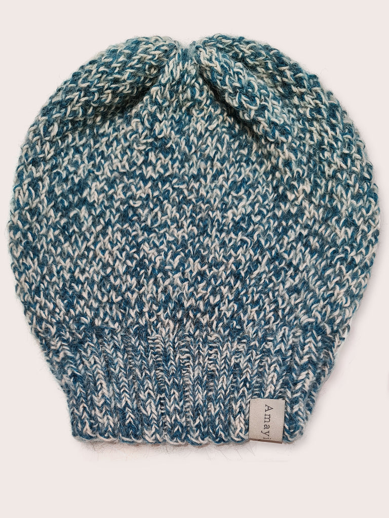 Amayi Alpaca - Beanie Hat Sea Green Flecked Amayi Alpaca - Beanie Hat Sea Green Flecked