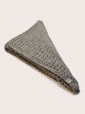 Amayi Alpaca - Crochet Wrap Scarf Grey