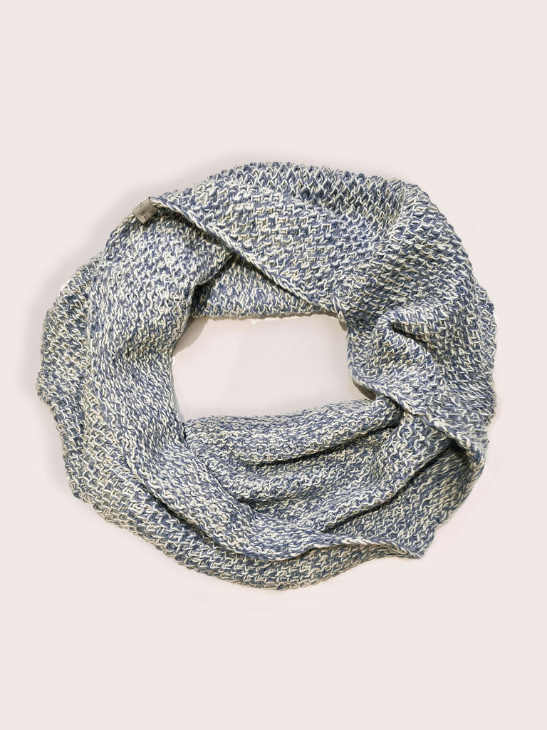 Amayi Alpaca - Flecked Infinity Scarf (Small) Aqua Blue & Cream Amayi Alpaca - Flecked Infinity Scarf (Small) Aqua Blue & Cream