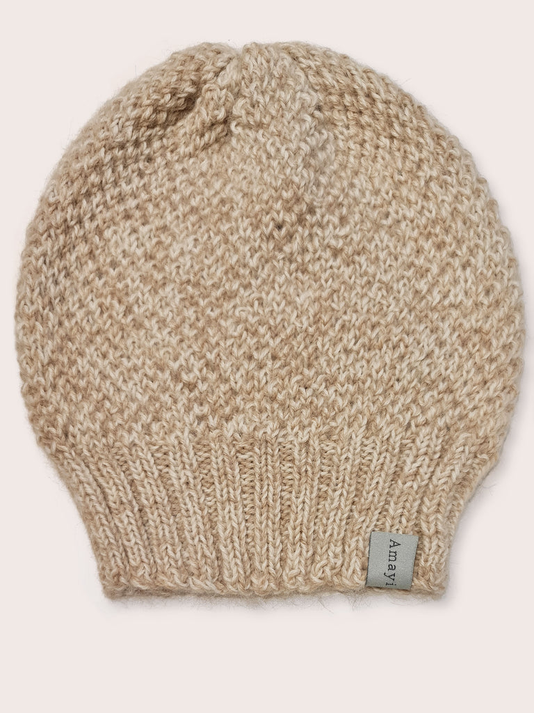 Amayi Alpaca - Beanie Hat Light Camel & Cream Mix Amayi Alpaca - Beanie Hat Light Camel & Cream Mix
