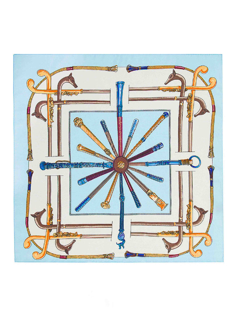 Medium Fashion Scarf/Scarves – Pale Blue Poles Print Medium Fashion Scarf/Scarves – Pale Blue Poles Print