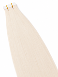 #1001 White Blonde｜Luxury Remy Human Hair, Double Drawn, Tape Extensions