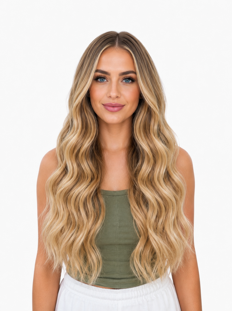 Sofia Balayage｜Luxury Remy Human Hair, Double Drawn, Tape Extensions