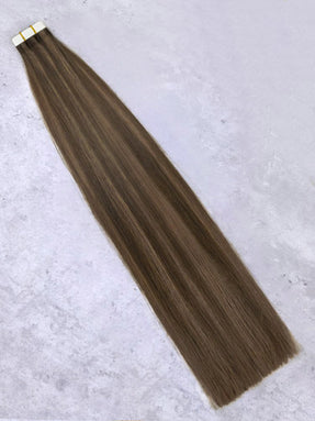 #4/8 Santorini Highlighted｜Russian-Mongolian, Tape Extensions