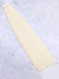#60 Light Blonde｜Luxury Russian Remy Human Hair, Double Drawn, Tape Extensions