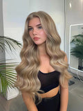 Flat Weft Hair Extensions - CUSTOM ORDER, 2-4 WEEKS SHIPPING, #M18/22 Barcelona Mixed 96G-236G - Luxury Russian Remy Human Hair