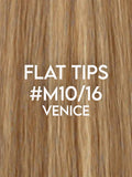 Flat Tip Hair Extensions - CUSTOM ORDER, 2-4 WEEKS SHIPPING,  #M10/16 Venice Mixed 100G - Luxury Russian Remy Human Hair