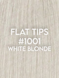 Flat Tip Hair Extensions - CUSTOM ORDER, 2-4 WEEKS SHIPPING, #1001 White Blonde 100G - Luxury Russian Remy Human Hair