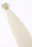 Flat Tip Hair Extensions - CUSTOM ORDER, 2-4 WEEKS SHIPPING, #1001 White Blonde 100G - Luxury Remy Human Hair