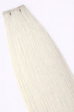 Flat Weft Hair Extensions - CUSTOM ORDER, 2-4 WEEKS SHIPPING, #1001 White Blonde 96G-236G - Luxury Remy Human Hair