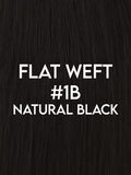 Flat Weft Hair Extensions - CUSTOM ORDER, 2-4 WEEKS SHIPPING, #1B Natural Black 96G-236G - Luxury Russian Remy Human Hair