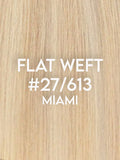 Flat Weft Hair Extensions - CUSTOM ORDER, 2-4 WEEKS SHIPPING, #27/613 Miami Highlighted 96G-236G - Luxury Russian Remy Human Hair