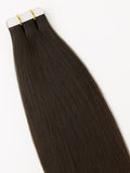 #2 Dark Natural Brown｜Luxury Russian Remy Human Hair, Double Drawn, Tape Extensions