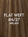 Flat Weft Hair Extensions - CUSTOM ORDER, 2-4 WEEKS SHIPPING, #4/27 Milan Highlighted 96G-236G - Luxury Russian Remy Human Hair