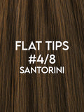 Flat Tip Hair Extensions - CUSTOM ORDER, 2-4 WEEKS SHIPPING, #4/8 Santorini Highlighted 100G - Luxury Russian Remy Human Hair