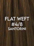 Flat Weft Hair Extensions - CUSTOM ORDER, 2-4 WEEKS SHIPPING, #4/8 Santorini Highlighted 96G-236G - Luxury Russian Remy Human Hair