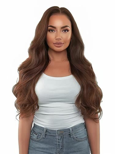 Nano Tip Hair Extensions - CUSTOM ORDER, 2-4 WEEKS SHIPPING, #6 Milk Chocolate Brown 100G - Luxury Russian Remy Human Hair