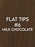 Flat Tip Hair Extensions - CUSTOM ORDER, 2-4 WEEKS SHIPPING, #6 Milk Chocolate Brown 100G - Luxury Russian Remy Human Hair