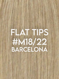 Flat Tip Hair Extensions - CUSTOM ORDER, 2-4 WEEKS SHIPPING, #M18/22 Barcelona Mixed 100G - Luxury Russian Remy Human Hair