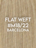 Flat Weft Hair Extensions - CUSTOM ORDER, 2-4 WEEKS SHIPPING, #M18/22 Barcelona Mixed 96G-236G - Luxury Russian Remy Human Hair