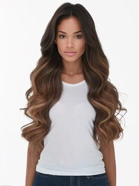 Flat Tip Hair Extensions - CUSTOM ORDER, 2-4 WEEKS SHIPPING, #T2-4/18 London Balayage 100G - Luxury Russian Remy Human Hair