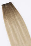 Flat Weft Hair Extensions - CUSTOM ORDER, 2-4 WEEKS SHIPPING, #T5-9/613 Dubai Balayage 96G-236G - Luxury Remy Human Hair