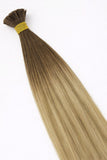Flat Tip Hair Extensions - CUSTOM ORDER, 2-4 WEEKS SHIPPING, #T4-8/22 Montreal Balayage 100G - Luxury Remy Human Hair