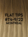 Flat Tip Hair Extensions - CUSTOM ORDER, 2-4 WEEKS SHIPPING, #T4-8/22 Montreal Balayage 100G - Luxury Russian Remy Human Hair