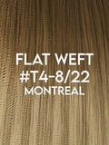 Flat Weft Hair Extensions - CUSTOM ORDER, 2-4 WEEKS SHIPPING, #T4-8/22 Montreal Balayage 96G-236G - Luxury Russian Remy Human Hair