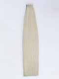 Luxury Russian, Double Drawn, Flat Weft, #90 Silver Ice Blonde
